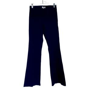 AVENUE MONTAIGNE Bellini Flare Pants Trousers Navy Blue Size 4 Slacks Office